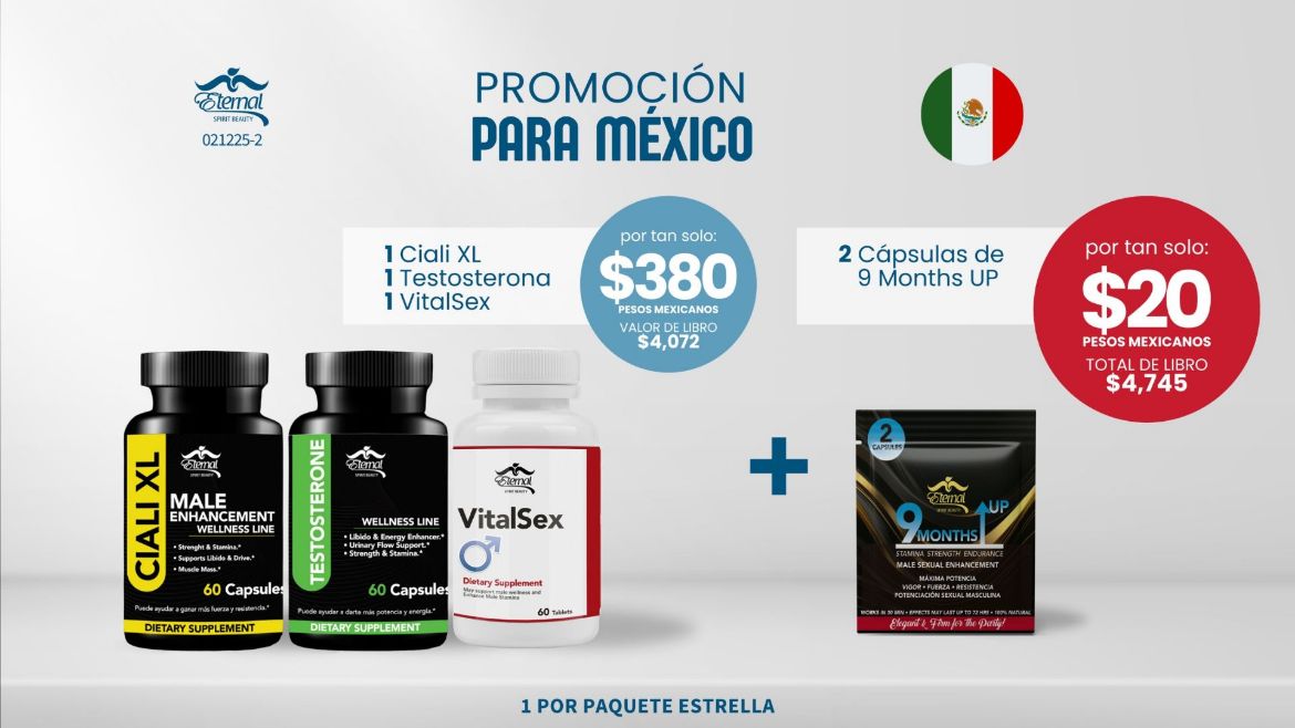 Imagen de Promocion 021225-2 (1 E): Promocion para Mexico (Ciali, Testosterona, Vitalsex y 9 Months)