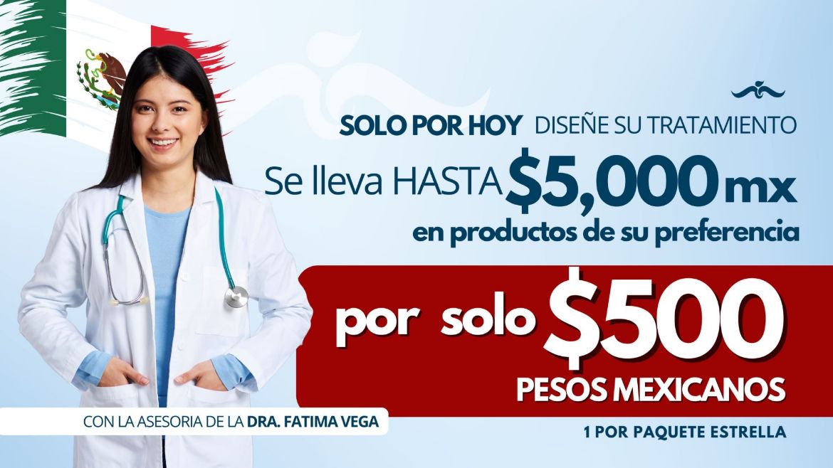 Imagen de Promocion 042425-1 (1 E): Diseñe Su Tratamiento $5000 Pesos Mexicanos a Escoger 